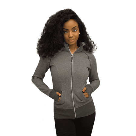 Reflex Sportswear - 90 Degree By Reflex - Two Toned Striped Zip-up Hoodie