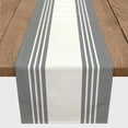 thumbnail image 3 of Creative Products Large Farmhouse Stripe Gray 16x90 Poly Twill Table Runner, 3 of 3