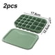 thumbnail image 2 of Bandejas pequeñas para cubitos de hielo, moldes de hielo flexibles con tapas, fáciles de quitar, apilables y duraderos, juego de 2 Adepaton BST3008880-1, 2 of 6
