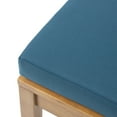 thumbnail image 5 of Lawton Outdoor Acacia Wood Chat Set with Side Table, Teak and Dark Teal, 5 of 10