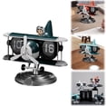 thumbnail image 2 of Time Flying Airplane Flip Clock Automatic Mechanical Desk Clock Creative Aircraft Design Table Decor Unique Decorative Timepiece For Home, 2 of 9