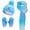 style-06 Blue, variant on Gubotare Boys Hat and Gloves Kids Hats and Gloves Sets,Warm Knit Winter Beanie Hat Scarf Gloves for Boys Girls Pom Poms Toddler Hats (Pink,3-6 Years)
