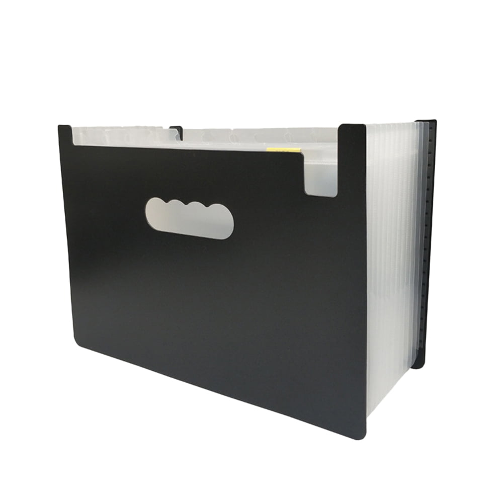 Frcolor 1pc Plastic File Folder Multilayer A4 Size Snap Closure