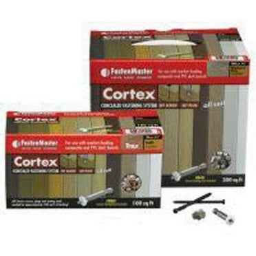 Fastenmaster 5916416 Cortex 2.5 in. Torx TTAP Star Head Pebble Stainless Steel Hidden Deck Fastener - 1050 Piece