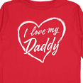 thumbnail image 4 of Inktastic I Love My Daddy in White Chalk Heart Boys or Girls Long Sleeve Toddler T-Shirt, 4 of 5