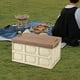 thumbnail image 5 of Caja organizadora de almacenamiento plegable Multis con tapa de madera Caja de almacenamiento apilable para Café Ligero 55L, 5 of 8