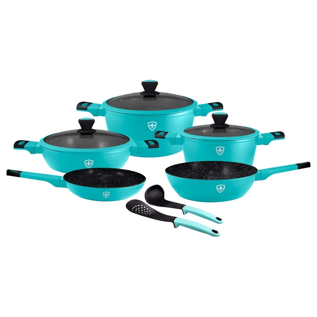 Batería de Cocina 10pzs Cocina Javaz CO-PM10J Jade/negro