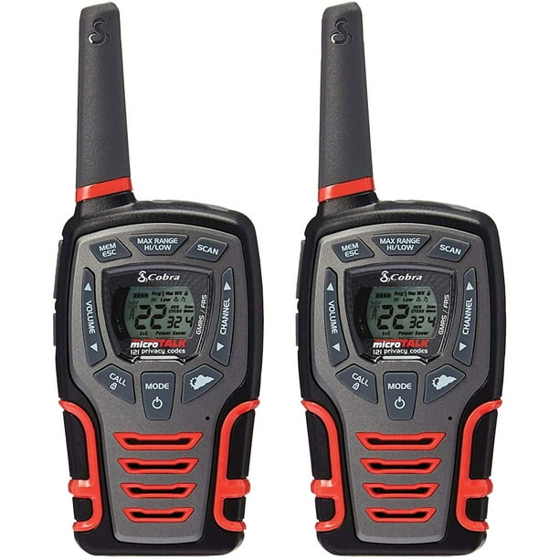 Cobra CXT531 32Mile 2Way Radios/Walkie Talkies (Black/Red) Walmart