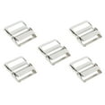 thumbnail image 3 of veasfak 5pcs Metal Ladder Lock Buckle Slider Adjustable Backpack Strap Buckle 40mm, 3 of 8