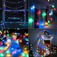 thumbnail image 1 of Christmas Snowflake String Lights 20ft 40 LED (White) Christmas String Lights Battery Operated Waterproof for, 1 of 9