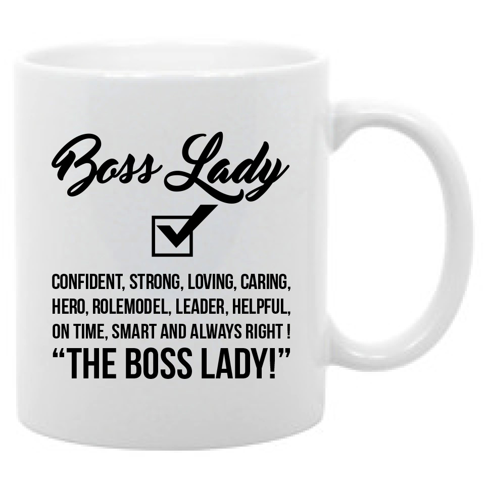 Work humor 11 oz. coffee mug Boss Lady definition inspirational saying