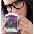 thumbnail image 2 of 3drose, a Monogram of a Letter M on Rod Iron with Pink and Green, 11oz Magic Transforming Mug, 2 of 7