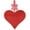 A, variant on Jinswick Valentines Decorations Red Glittery Heart Shaped Wooden Hanging Sign for Home, Wall, Door Hanger Decor