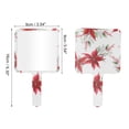thumbnail image 2 of 1 Pc Espejo de Mano Cuadrado Floral para Mujeres para Viajes de Negocios Blanco Verde Rojo Espejo de Plástico de Aluminio, 2 of 3