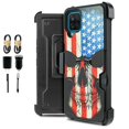 thumbnail image 1 of Value Pack ! for Samsung Galaxy A12 5G Magnetic Card Slot Belt Clip Phone Case 360° Cover Kickstand Holster Hybrid Shock Bumper with Tempered Glass, 1 of 4