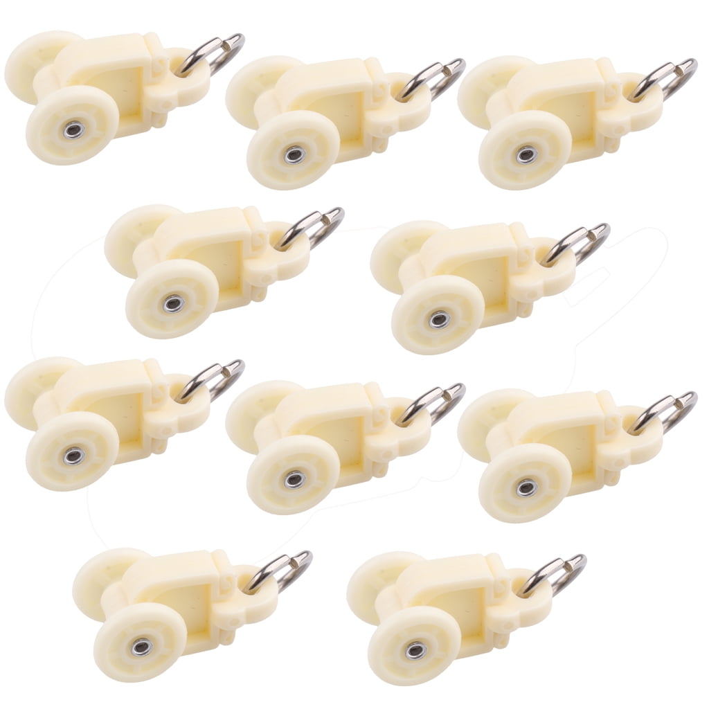 10 Pcs Window Curtain Track Glider Shower Curtain Roller Glider for 430mm