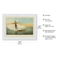 thumbnail image 2 of Surf Riding Hawaii - Vintage Hawaiian Color Postcard c.1910 - Japanese Unryu Rice Paper Art Print (Unframed) 12 x 16 in, 2 of 4