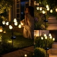 thumbnail image 5 of Halloween Decorations Outdoor Solar Lights, Halloween Lights Outdoor Solar Lights Waterproof with LED Ghosts Bats Spiders Pumpkin Light, 8 Modes Solar Pathway Lights for Halloween's Decor, 5 of 6