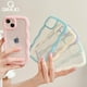 thumbnail image 2 of Funda de onda rizada transparente bonita a la moda para iPhone 11 12 13 14 Pro Max 7 8 Plus X XR XS funda de parachoques a prueba de golpes Capa estética Tan Jianjun unisex, 2 of 2