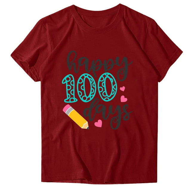 Birdeem T-Shirt Mode Femme Imprimé Col Rond Manches Courtes Blouse Ample