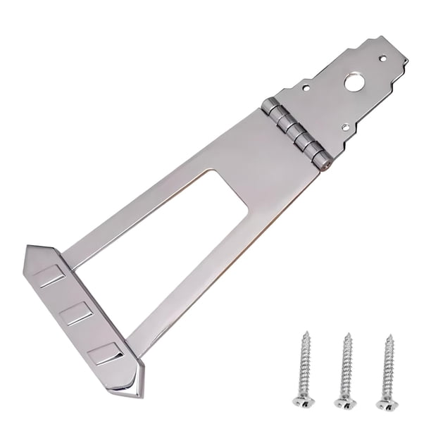 Puente y cordal de repuesto para guitarra eléctrica, aleación de zinc, equipo musical para bajo. plata