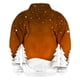 thumbnail image 3 of Sudadera sin capucha para hombre, informal, a la moda, con cuello alto, estampado, cremallera, jersey de manga larga, blusa de poliéster para hombre, 3 of 3