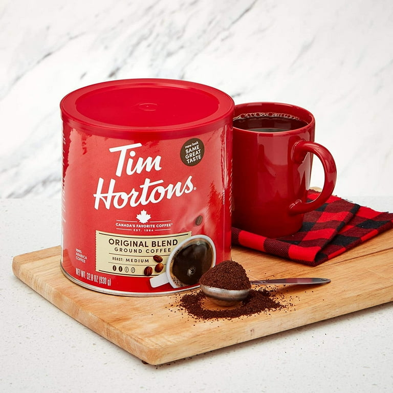 Tim Hortons Coffee, Fine Grind Original Blend 930g/33oz - Walmart.com