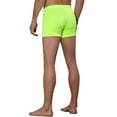 thumbnail image 3 of INSPIRE CHIC Men's Solid Color Drawstring Waist Summer Beach Pool Swim Trunks 32 Green, 3 of 6