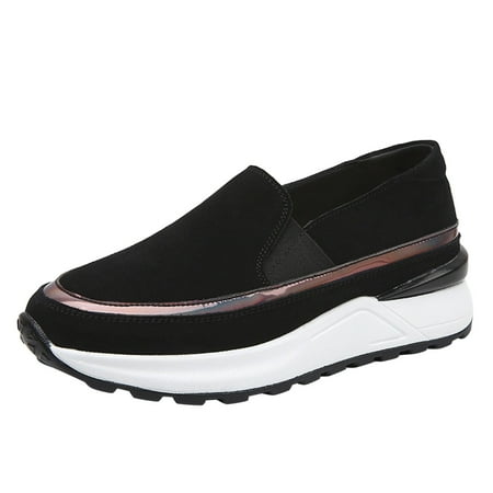 

nsendm Womens Casual Shoes Size 10 Wide Leisure Fashion Shoes Flats Slipon Women s Outdoor Shoes Women Sandals Dressy Shoes Black 7.5