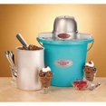 thumbnail image 2 of Máquina para hacer helados Nostalgia ICMP400BLUE de 4 litros con asa de transporte, 2 of 5