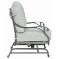 thumbnail image 3 of GatherCraft Ventura Cast Aluminum Club Motion Chair with Cushion (Set of 2) Heritage Grey/Golden Gauze, 3 of 5