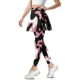 thumbnail image 2 of COEQINE Yoga Skirted Legging with Pockets for Women Moisture-Wicking Breathable Leggings with Skirts Pink Camouflage Print Elastic High Waist Golf Pickleball Leggings, M, 2 of 7