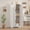 White, variant on Gaderth Kitchen Pantry Storage Cabinet,Tall Kitchen Pantry Cabinet,Freestanding Wood Cupboard,4 Tier Food Pantry With 2 Doors & Adjustable Shelves For Dining Living Room Bathroom