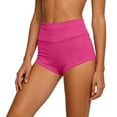 thumbnail image 6 of Fengqque Women's Cut Out Yoga Shorts Booty Butt Lifting Scrunch Shorts High Waisted Workout Gym Active Hot Pants Hot Pink-A XXL(XXL), 6 of 6