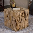 thumbnail image 2 of Uttermost Teak Root Contemporary Wood Bunching Cube in Natural, 2 of 3