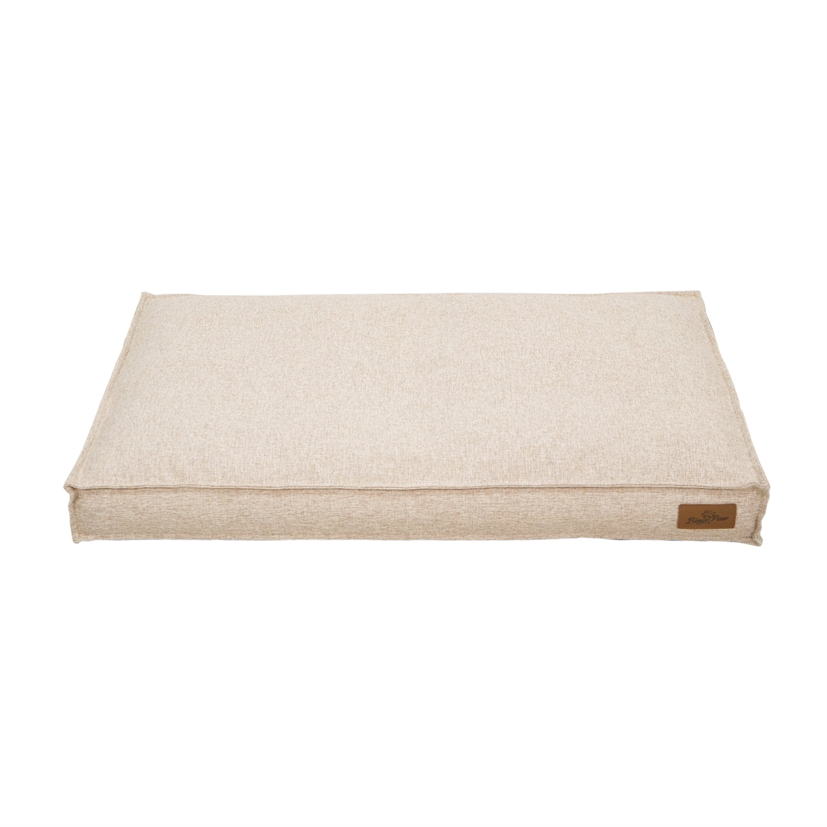 Comfort Dog Bed Pet Pillow Bed Linen Cover Foam Base Cozy Sleep Bed Pet Mat for Cats Kennels L