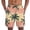 Light Green, variant on Zimjoy Men's Summer Shorts Strech Hawaii Beach Bermuda Elastic Waist Wide Leg Sea Printed Casual Shorts, Light Green L