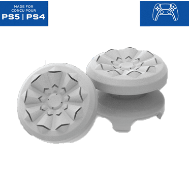 Controller Freak FPS Freek Galaxy White for PlayStation 4 (PS4) and PlayStation 5 (PS5) | Performance Thumbsticks | 1 High-Rise, 1 Mid-Rise | White console accessories
