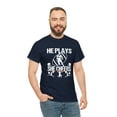 thumbnail image 5 of He Plays She Cheers Shirt, Cheerleading Gift, Football Tee, School -ID: 947, 5 of 7