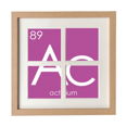 thumbnail image 1 of Chestry Éléments Période Table Actinide Actinium Ac Cadre Mur Présentoir de Table 4 Ouvertures Image, 1 of 3