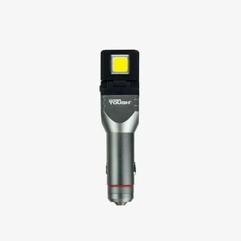 Hyper Tough 200LM Car Charger Lighting, Flashlight, Emergency Light, Window Breaker Work Light, Silver