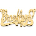 thumbnail image 4 of 10k Yellow Gold Diamond-cut Name Plate Polished Material Primary Handcrafted Feminine Glistening Bring sparkle and sophistication to your day, 4 of 4