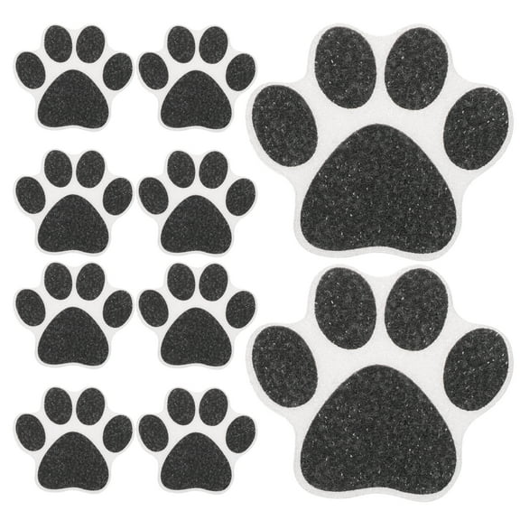 HOMEMAXS  10 Pcs Bath Non Slip Stickers Cat Footprint Anti-slip Bathtub Rug