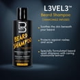 thumbnail image 3 of L3 Level 3 Beard Shampoo - Cleanse and Nourish your Facial Hair - Softens and Tames Frizzy Beards, 3 of 7