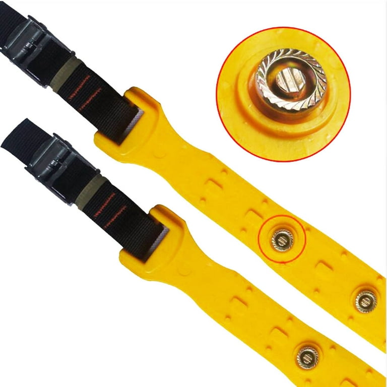 Jaaytct Car Snow Tire Chains Adjustable Snow Anti-Skid Traction Tire Chains  for Car/SUV/Truck Anti Slip Commercial Truck Accessories (Yellow) :  : Car & Motorbike