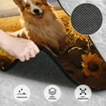 thumbnail image 3 of Fotbe Pastoral Sunflower Corgi Juego de 4 Tapetes para Auto con Estampado – Alfombrillas de Goma Reforzada, Diseño Antideslizante, Protección para Todo el Año – Vehículos, Autos, Camionetas y SUVs, 3 of 7