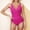 B31 Hot Pink swim suits for women clearance under $5, variant on Xqxayjr Women's One Piece Swimsuits Tummy Control Bathing Suits Beach Outfits for Womens V Neck Criss Cross Ruched Push Up Slimming Swimwear Traje De Ba帽O Para Mujer