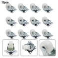 thumbnail image 1 of 4ps Roulettes Robustes pour Meubles avec Roulement à Billes en Caoutchouc Roulette Pivotante à 360 Degrés 12 Pcs, 1 of 9