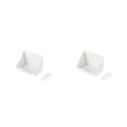 thumbnail image 2 of Naiovety Estante de pared, decodificador de TV sin perforaciones, estante de enrutador, soporte de almacenamiento, soporte de partición de Blanco 2piezas, 2 of 6