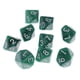 thumbnail image 5 of Juego de 10 dados de 10 caras D10 con número para regalar en juegos de rol. Verde, 5 of 6